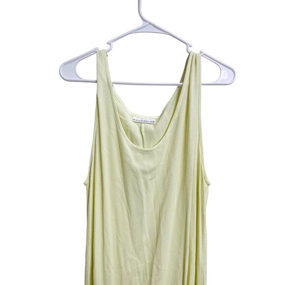 Bryn Walker Butter Yellow Maxi Dress Size M Lagenlook Hippie Boho Artsy Minimal - Picture 3 of 5